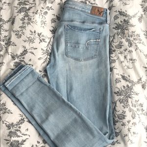 American Eagle Light Washed Extra Long Jean